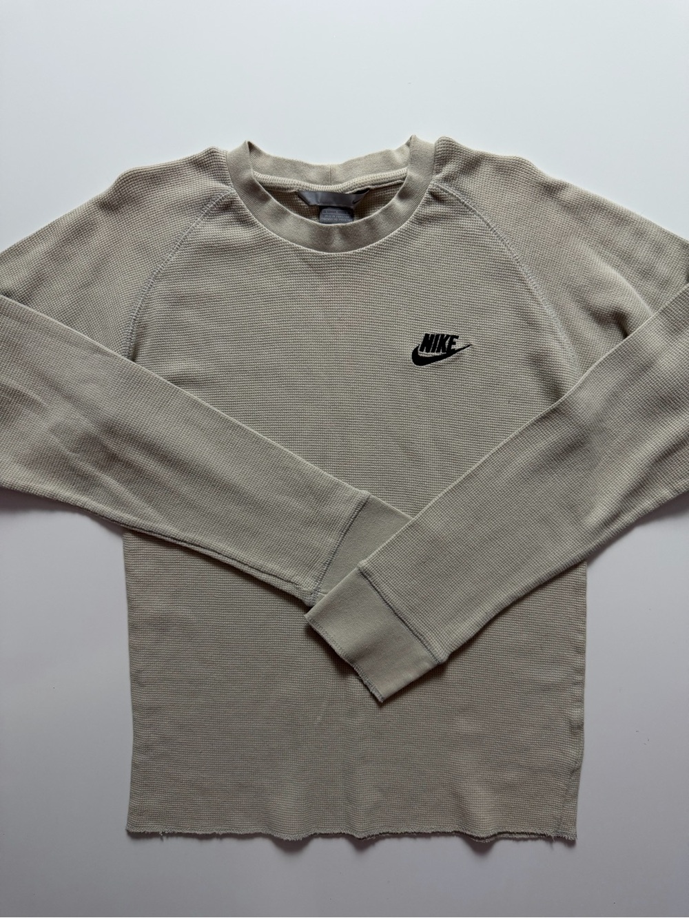 Vintage Nike Thermal Long Sleeve, Beige, Size L